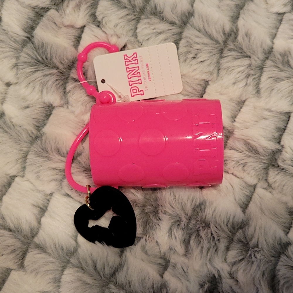 PINK Victoria’s Secret Hand Sanitizer Holder NWT Hot Pink